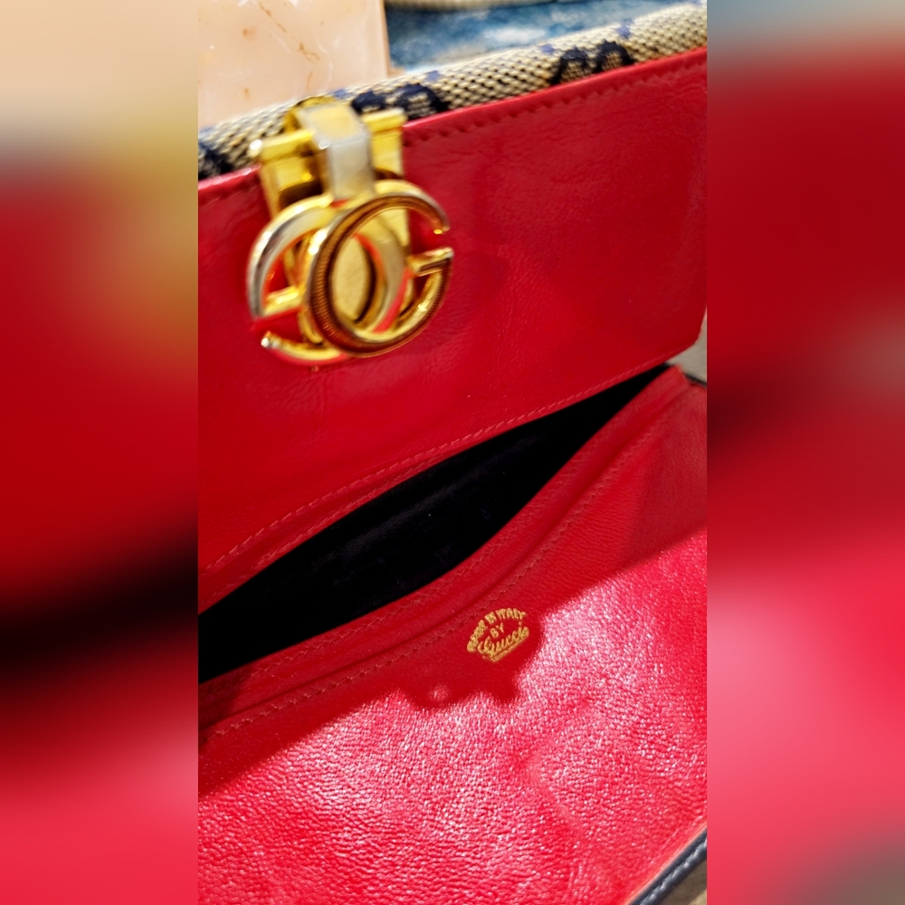 Authentic Gucci Monogram Vintage Wallet , GG Supreme Canvas - Picture 8 of 9